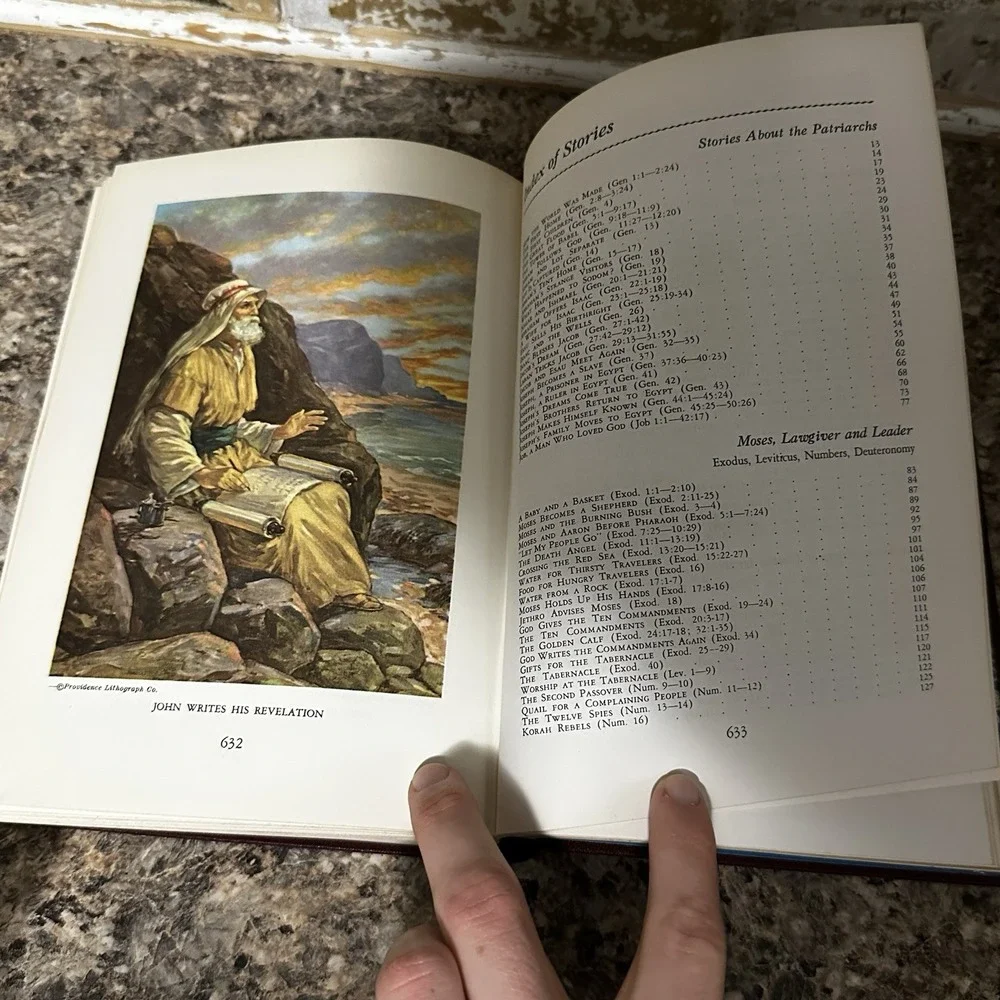 1955 Egermeier's Bible Story Book-Deluxe Edition-Warner Press